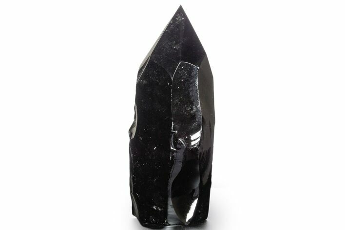 Free-Standing Polished Obsidian Point - Mexico #355067